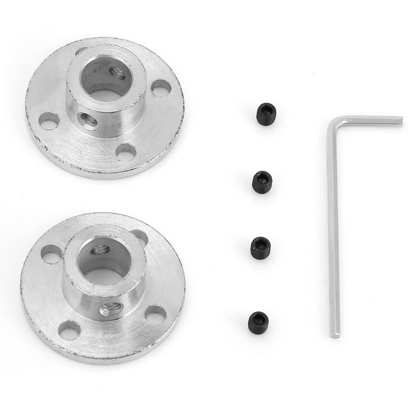 4 Flange Di Accoppiamento Da 8 Mm Con Viti E Chiave - Per Motori Modellini RC - Foto 2