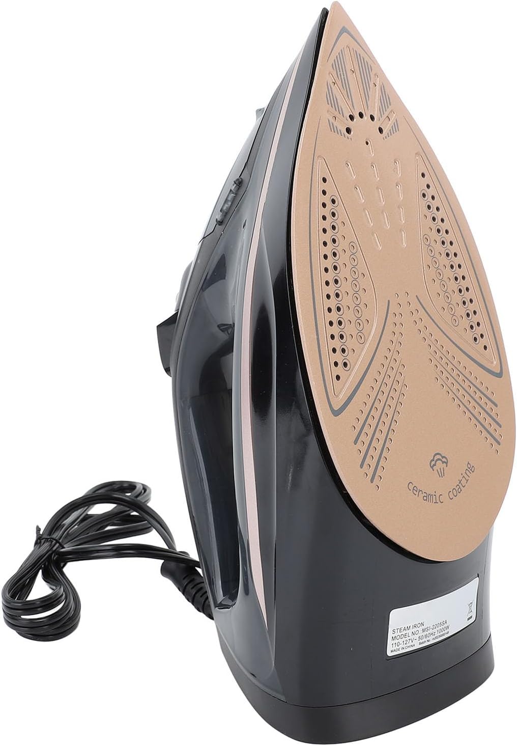 Portable Steam Iron with 300 Microsteam Holes, Powerful Power, Handheld Portable Steamer Small Size Garment, Wet Dry Ironing (US Plug 110V 1000W)