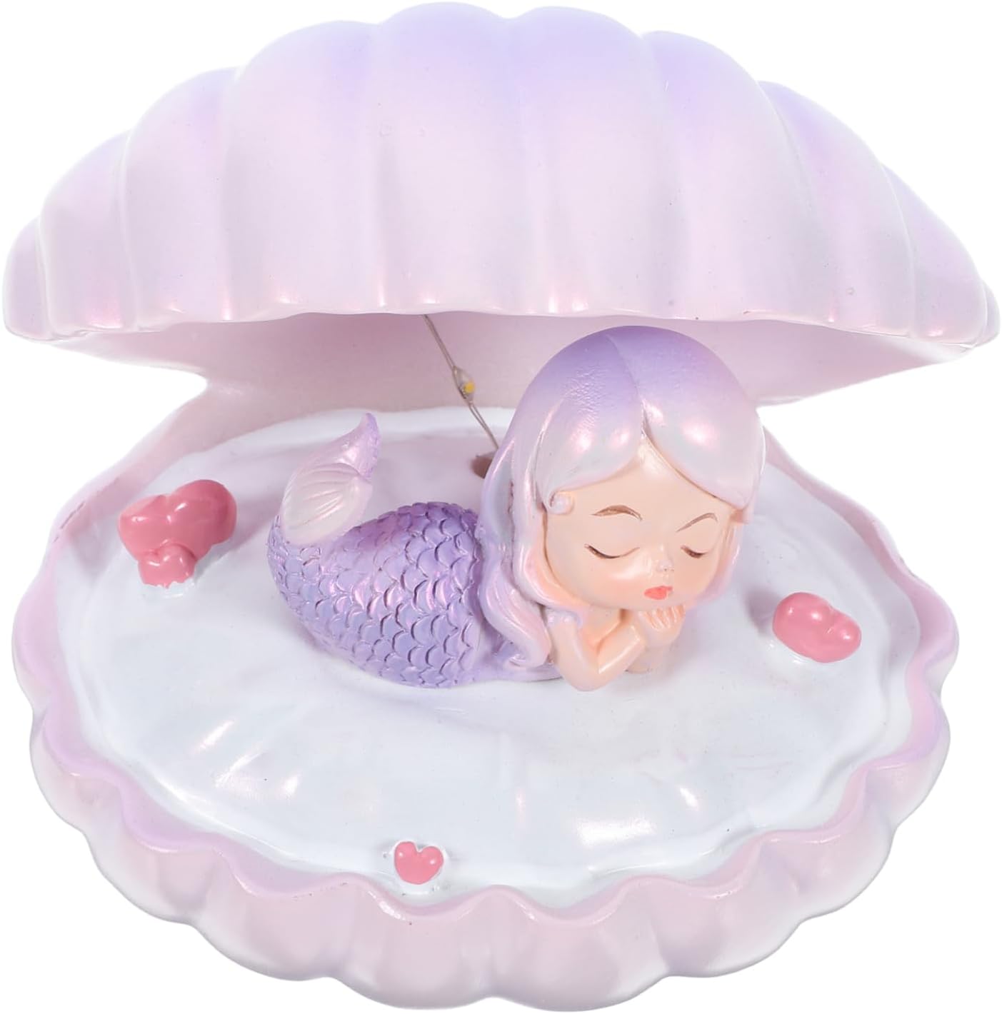 DOITOOL 3sets Mermaid Shell Night Lamp Creative Table Light for Bedroom Girls Nightlight Cozy Atmosphere Decor for Boys and Girls Rooms and Play Spaces