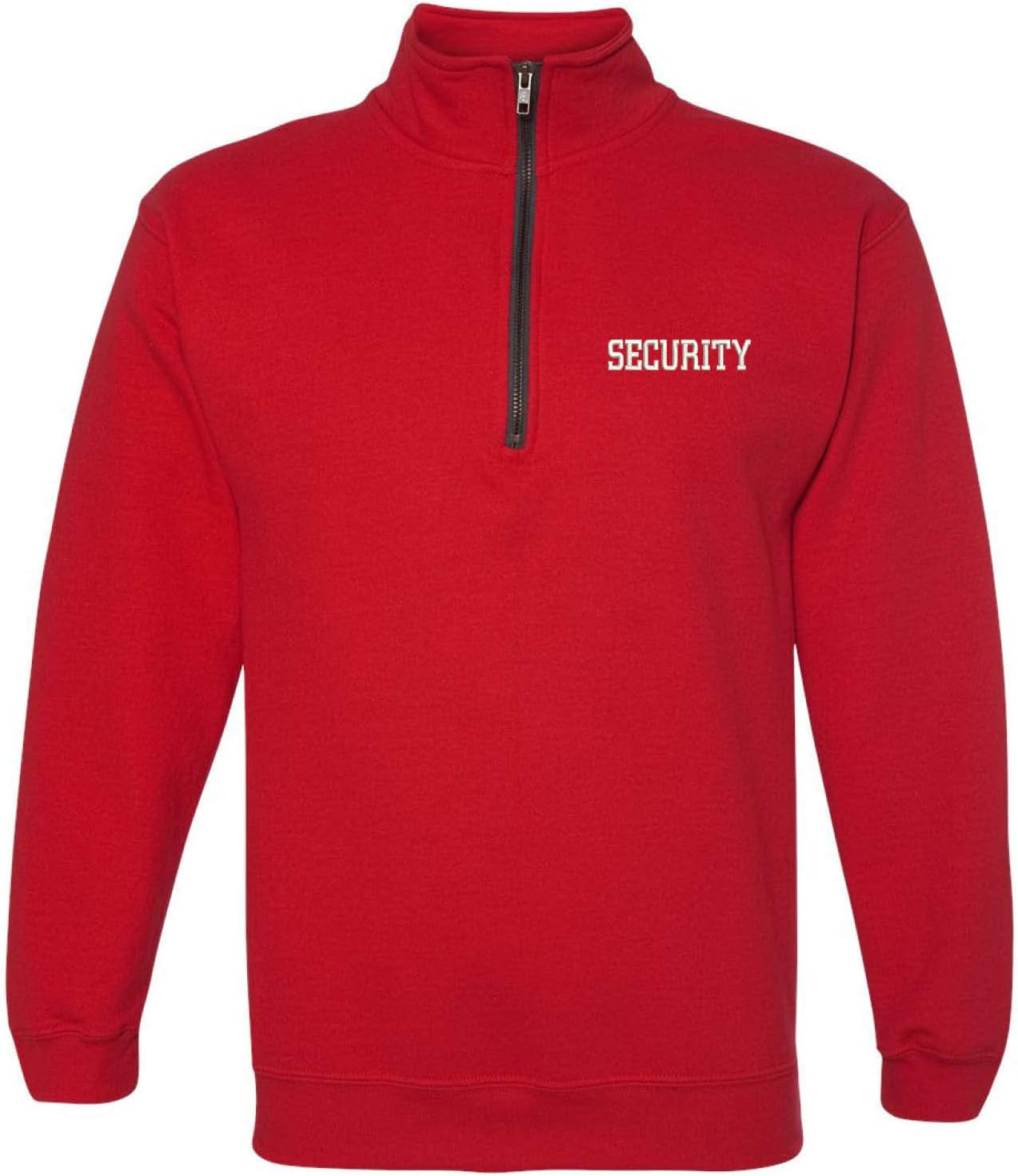 ALLNTRENDS Adult Zip Collar Sweatshirt Security Embroidered Guard Top Officer