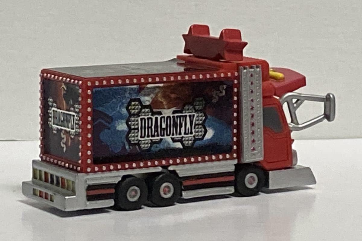 カプセル 爆走トラッカー 大型 箱車 グリーン 緑 デコトラ アートトラック トラック野郎 トラック模型 ミニカー プルバック ガチャガチャ 人気特価激安