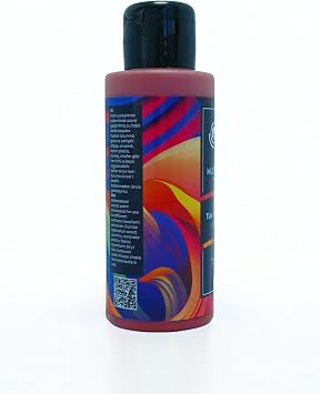 Multi-Surface Hibrit Akrilik Boya, 120ml, Su Bazlı, Ahşap Cam Seramik Metal Kumaş Plastik için (Nar Kırmızı)