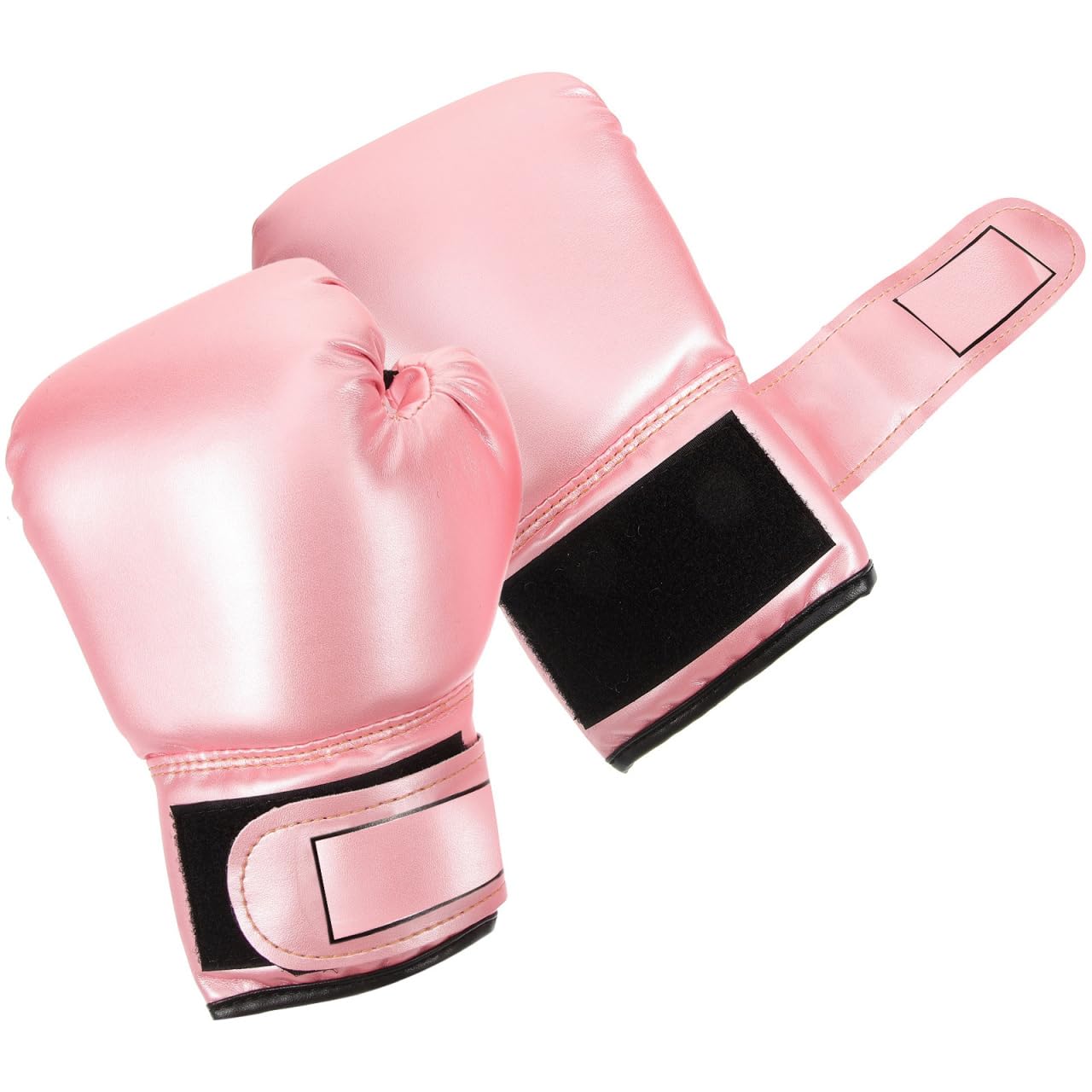 VICASKY Kids Boxing Gloves - Extended Wrist Support 6oz Sparring Gear for Home Workout (Ages 6-12) Pink PU Leather Punching Bag Mitts Gift for Girls Boys Training