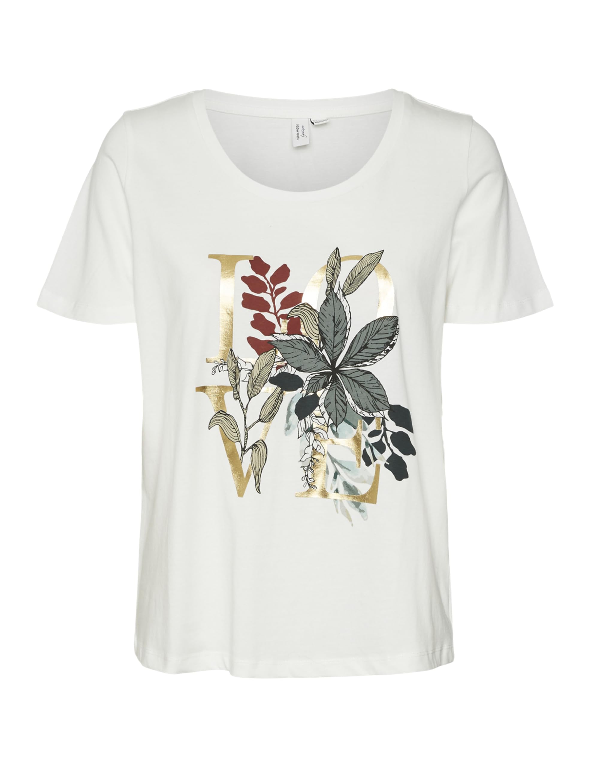 vero moda Women's Cotton Floral Regular Fit T-Shirt-picture-36