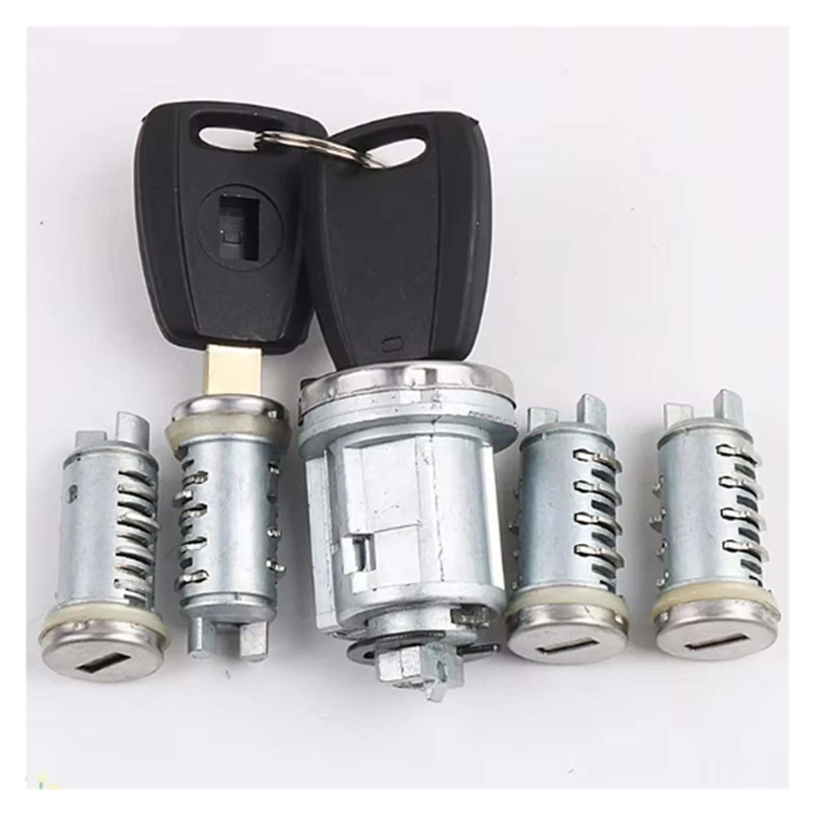 Car Ignition Lock Compatible with Fiat for Punto for Panda Ignition Steering Lock Cylinder Replacement with 2Pcs Key Automotive Replacement