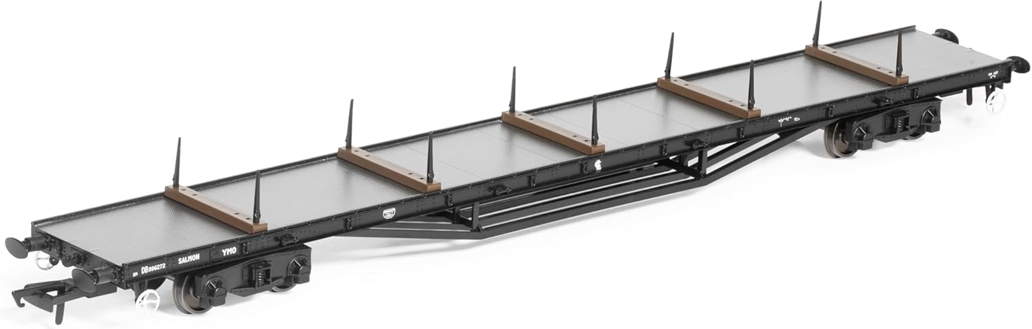 Hornby R60205 BR YMO Salmon Bogie Bolster Wagon - Era 7 Freight Wagons Wagons & Wagon Packs
