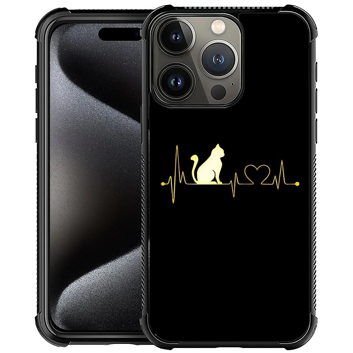 ZHEGAILIAN Compatible with iPhone 16 Pro Max Case,Non-Slip Soft TPU Bumper Four Corner Reinforced Shockproof Protective Case Compatible with iPhone 16