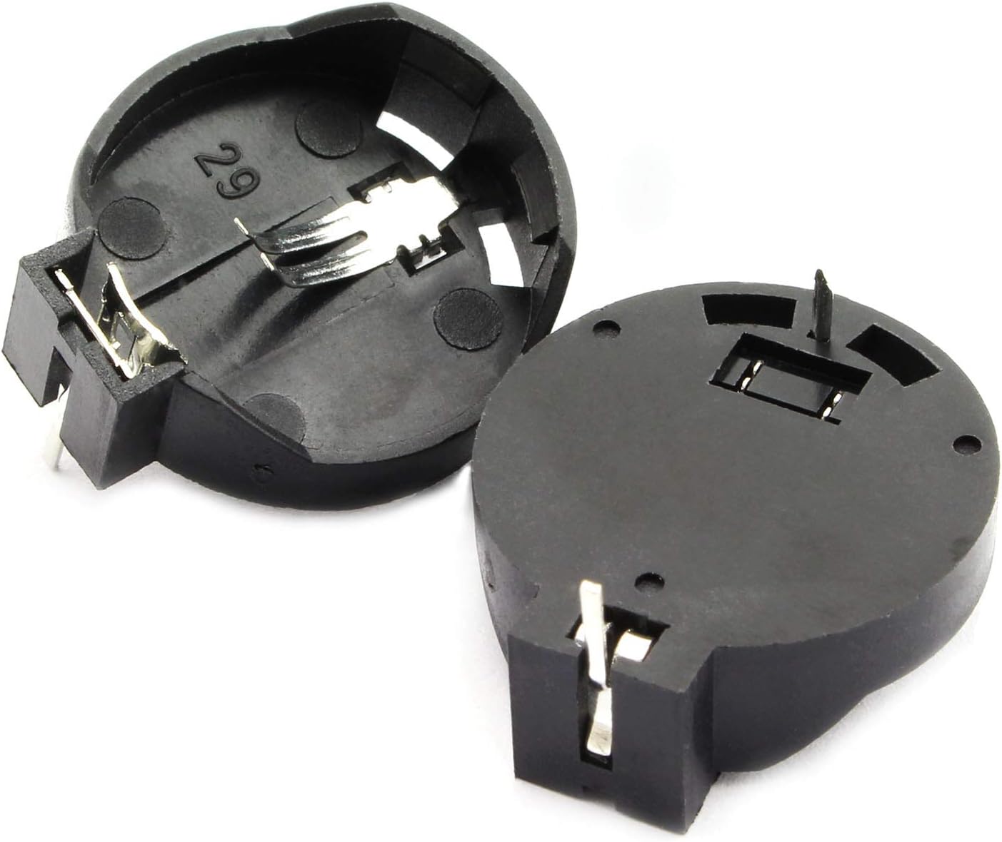 10pcs CR2032 Button Battery Holder 2 Pin DIP Coin Cell Battery Socket - Image 2