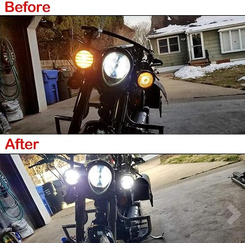 Miniatura 2 de BeltandRoad Para carretera king pasando luces LED antiniebla - motocicleta 4.5 pulgadas proyector de luz auxiliar lámpara de conducción para Road