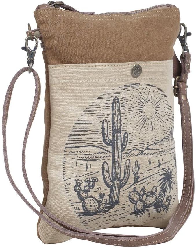 Myra Bag Boho Purses for Women - Boho Handbags for Women with Leather Detailing and Canvas Fabric, Casual Cloth Purses - Image 2