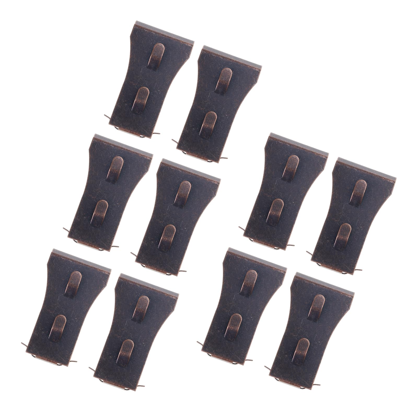 Msioytog 10Pcs Brick Gripping Clip Adjustable Position Hook for Indoor Outdoor Use on Standard Size Brick Rustproof Wall Hook
