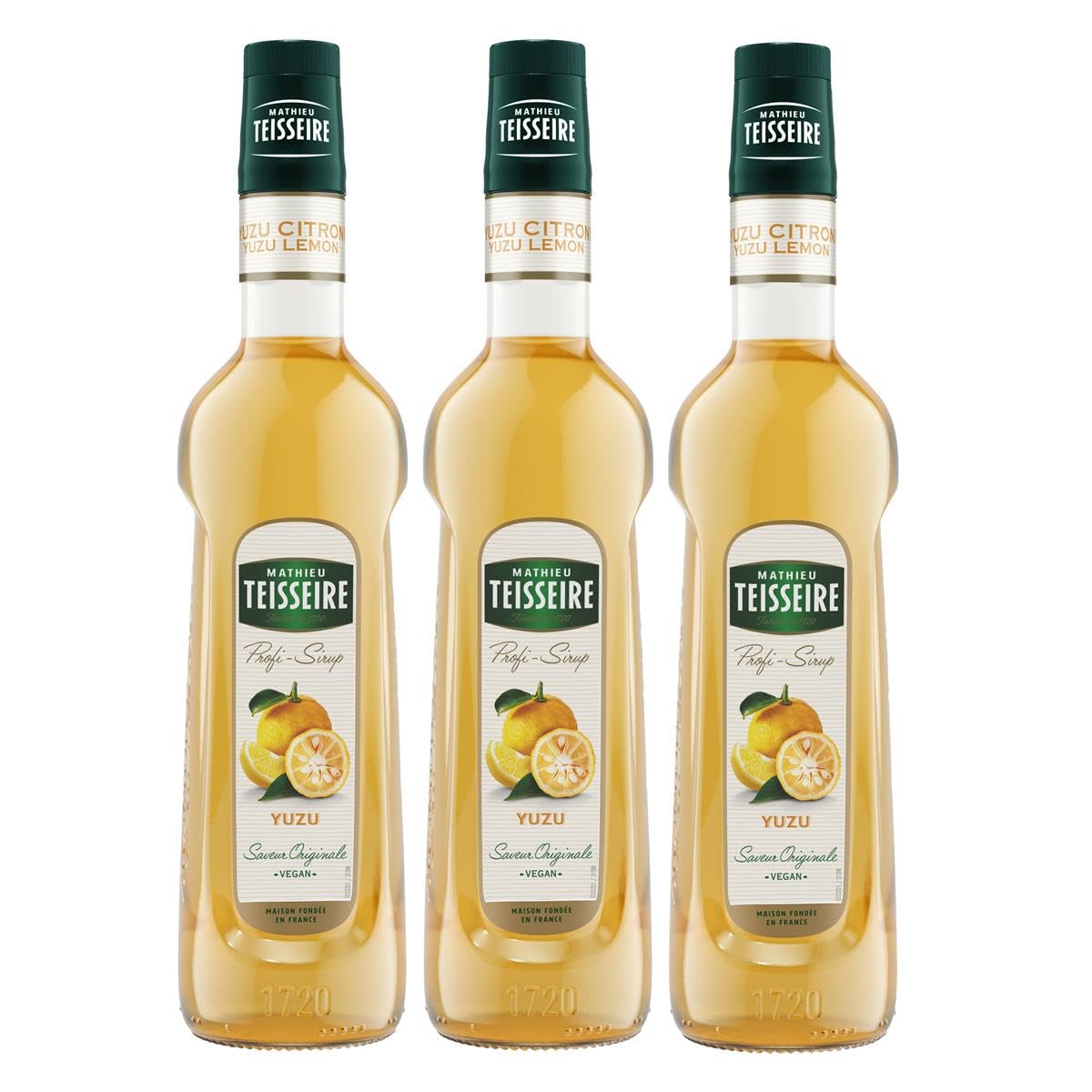 Mathieu Teisseire Getränke-Sirup Yuzu 0,7L - Cocktails (3er Pack)