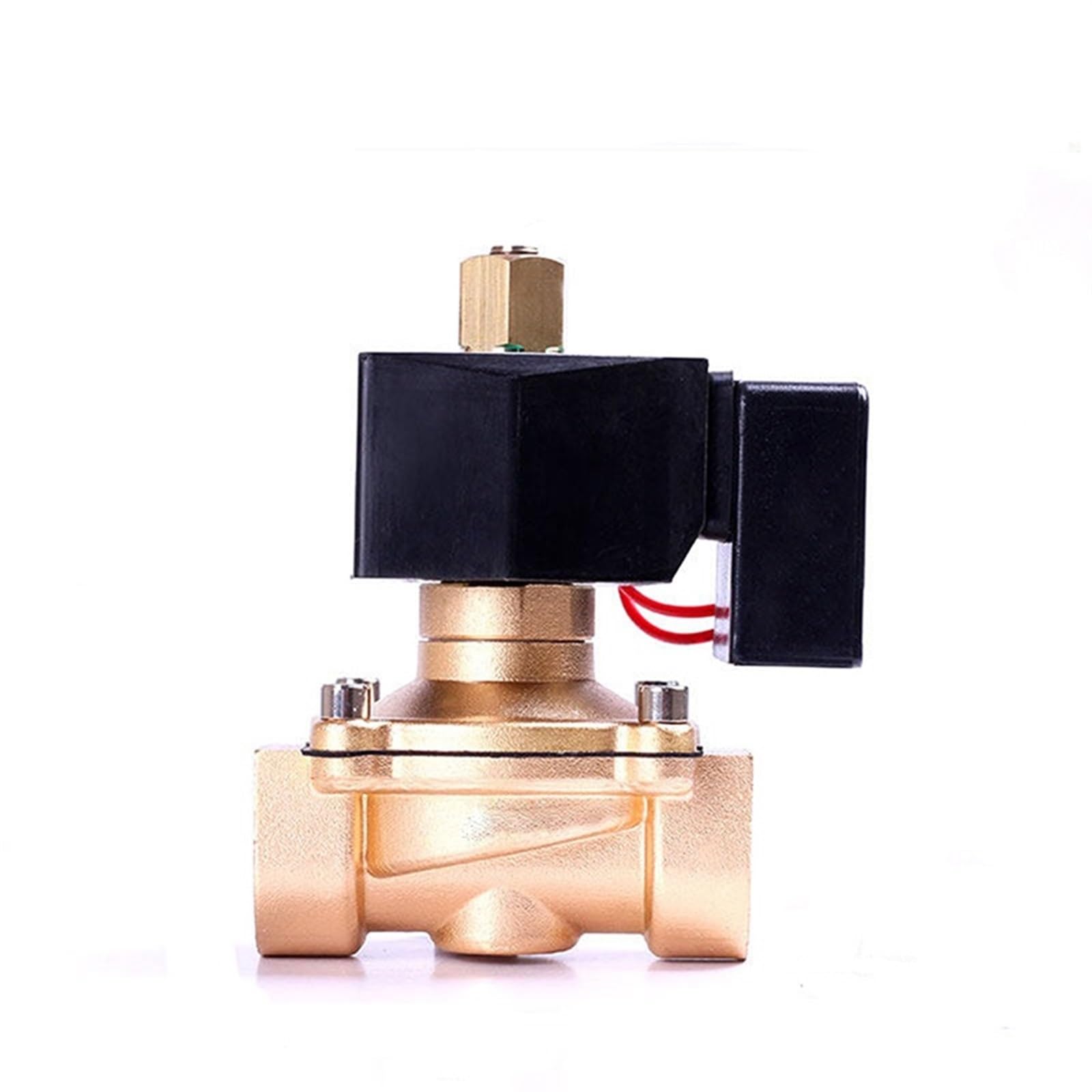 JNVFTCUX 1" Energy Saving Normally Open Solenoid Valve Brass Switch Water 220V 12V 24 Hours Energize Not Fever(BSP-220VAC)