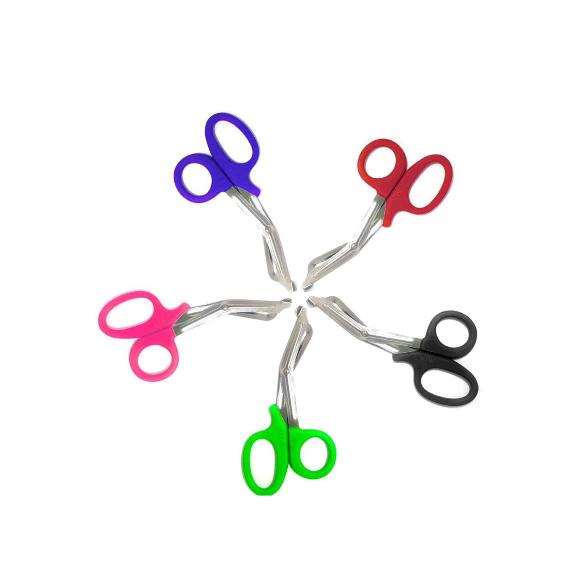 Trauma Shears Bandage Sharp Curved Scissors for Surgical Medical & Nursing Cutting Bandages First Aid Extreme Duty Trauma Shears Tough and Durable Medical Scissors for the Paramedic EMT Green (7.5)