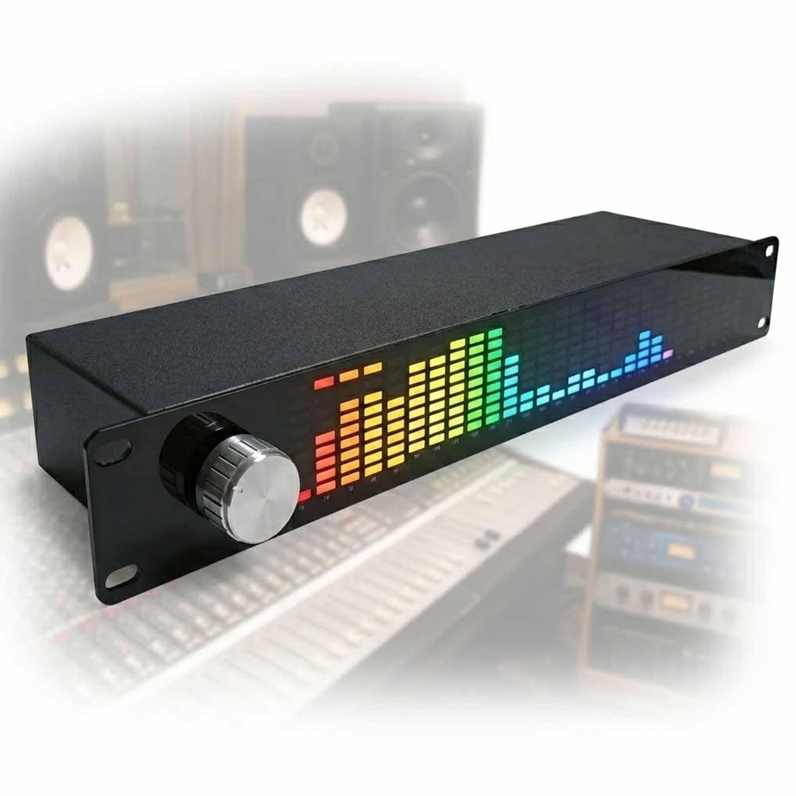 Dual Channel 15-bands Stereo Graphic Equalizer, 31-band Led Music Spectrum Equalizer Audio Analyzer With Gain ±30db, Supports 10 Preset Sound Effects, Perfect For Stage, Ktv, Dj, Performance Bar