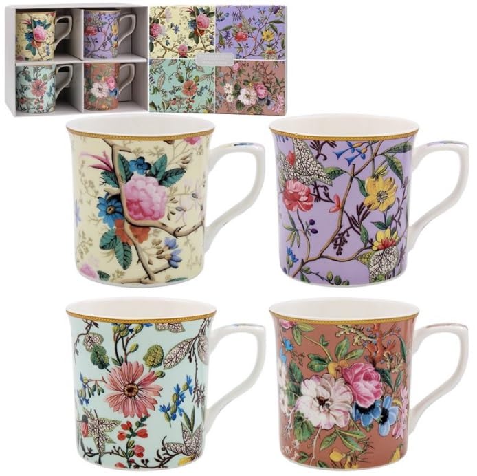 Lesser & Pavey William Kilburn Mugs Set of 4, William Kilburn 2, 8.7 cm