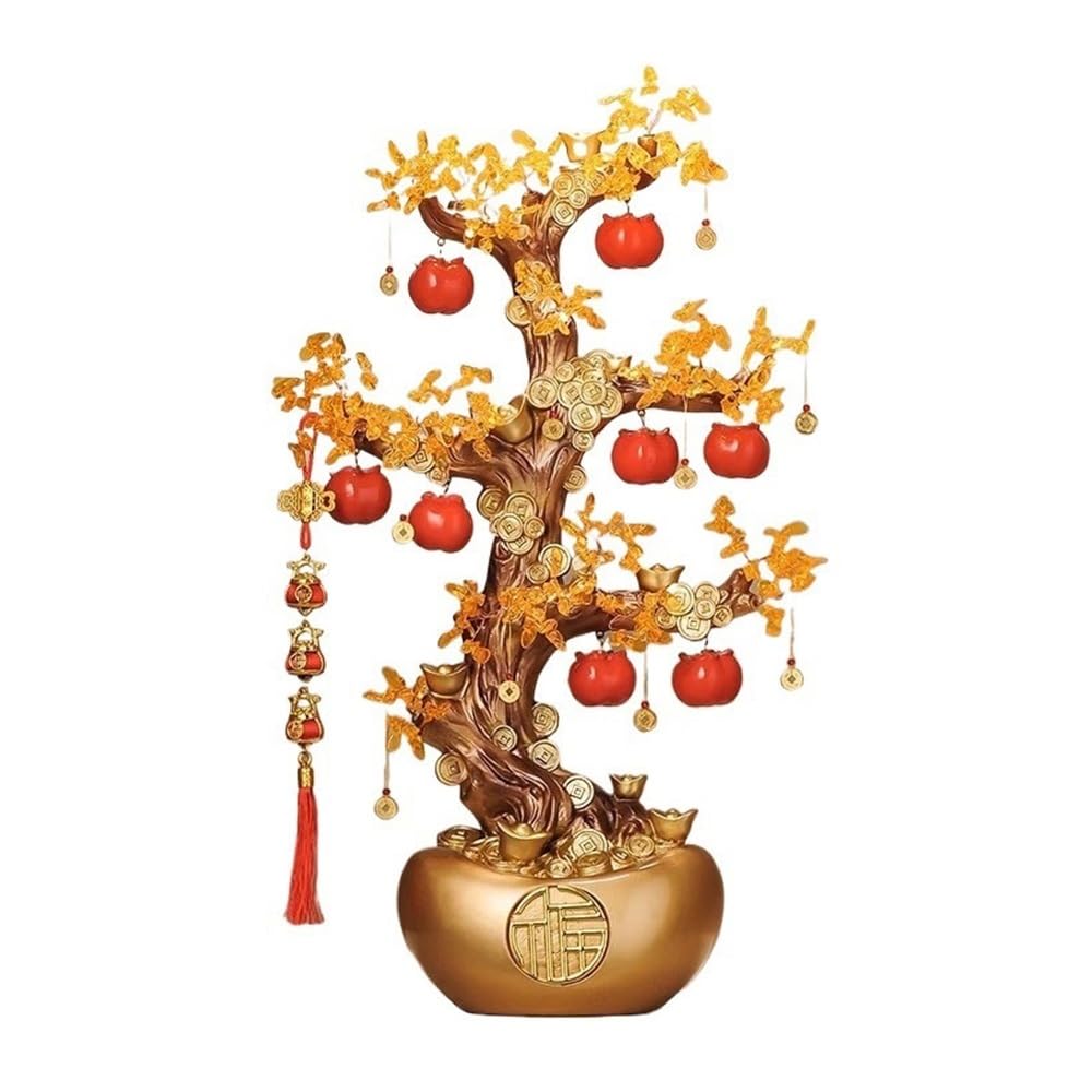 Arbre de pierres précieuses et bonsaï en cristal de prestige
