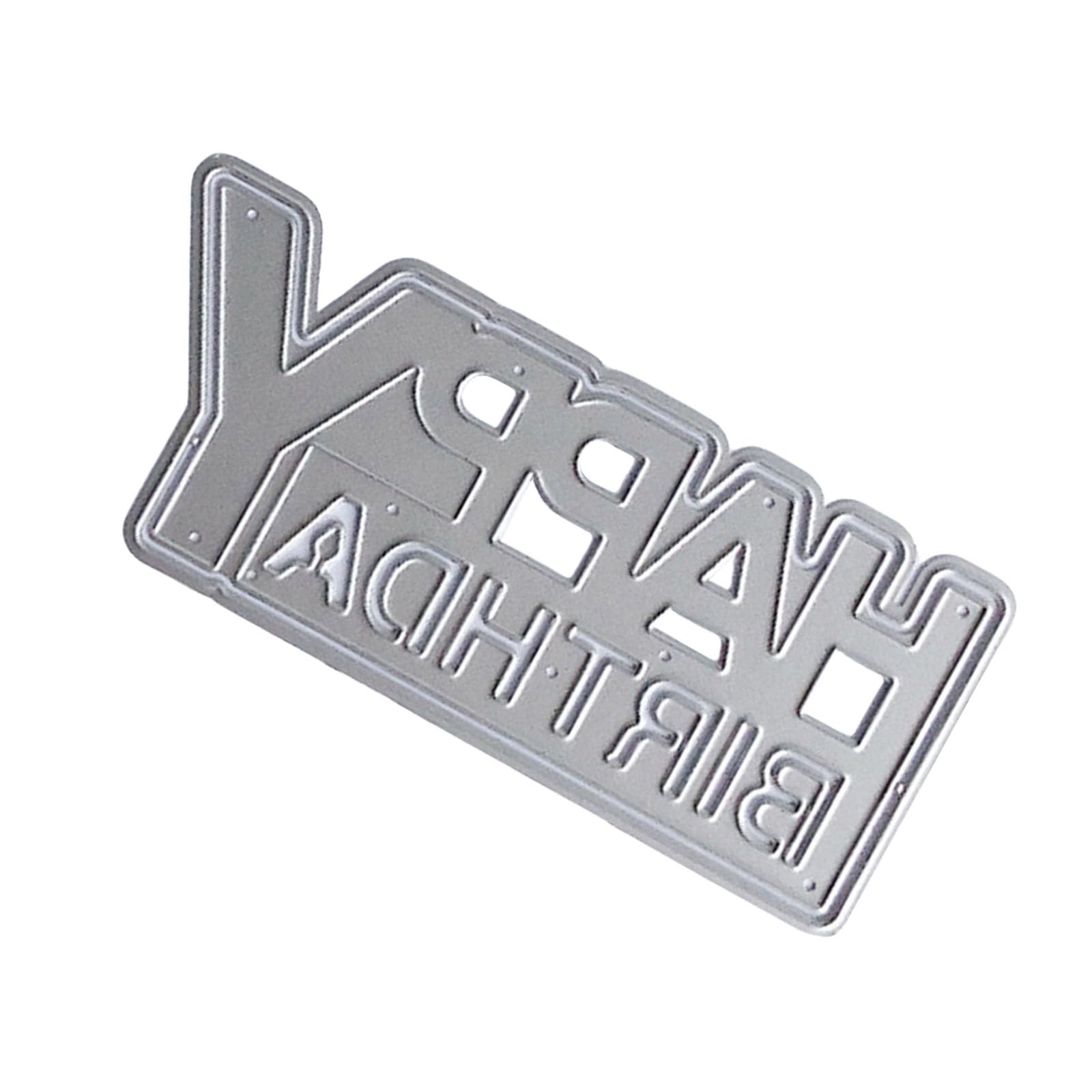 Tsophreniq Happy Birthday Metal Cutting Dies Templates Molds Embossing Stencils Die Cut for Scrapbooking Cards Making Decorations Happy Birthday Cutting Dies