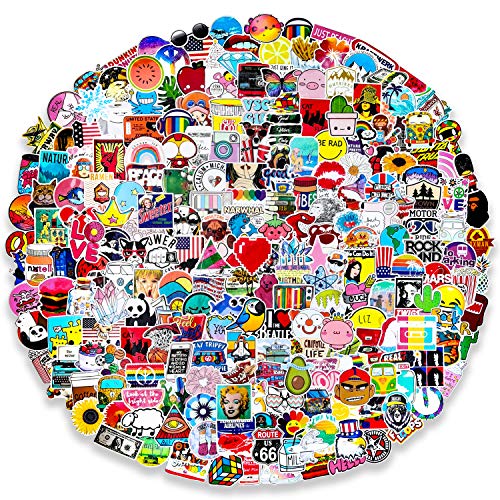 500-Pcs Featured Stickers,Suitable for Children and Teens of All Age,Decals Vinyls for Laptop,Kids,Cars,Motorcycle,Bicycle,Skateboard