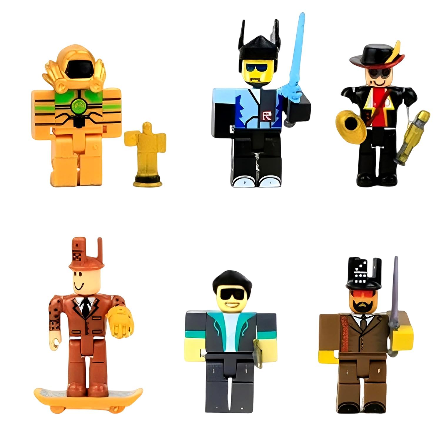 7 Pcs Roblox Toy Figures, Virtual World Character Models with Detailed Design, Roblox Toys, Durable ABS Action Toys for Creative Play, Desk Display and Storytelling Scenarios for Collectors