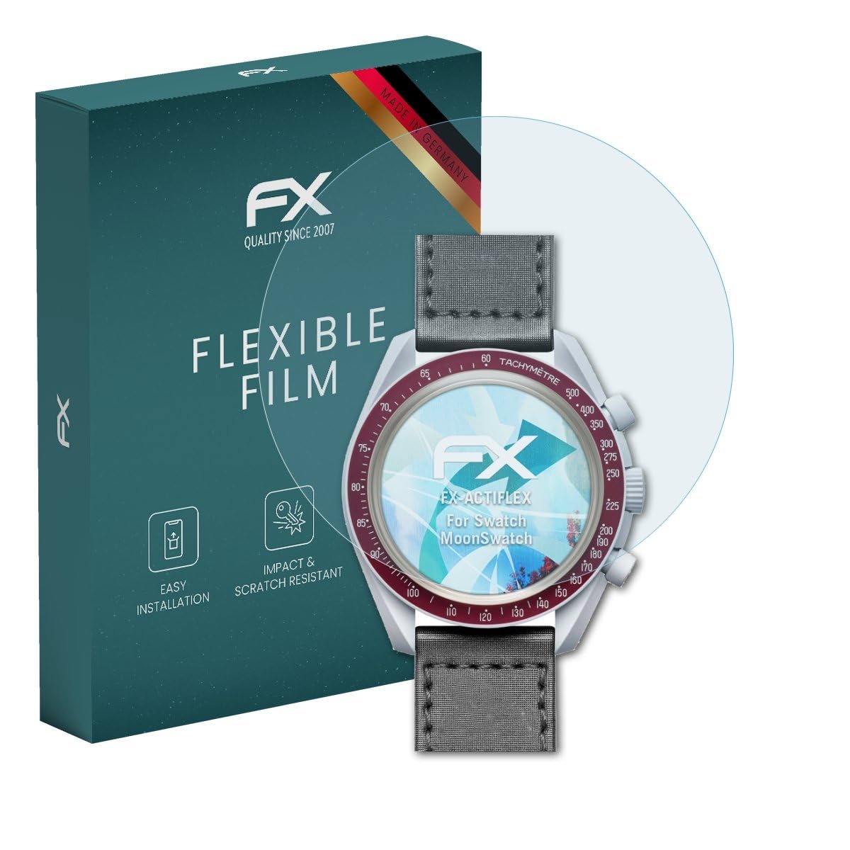 Screen Protector compatible with Swatch MoonSwatch Protector Film, ultra clear and flexible FX Screen Protection Film (3X)