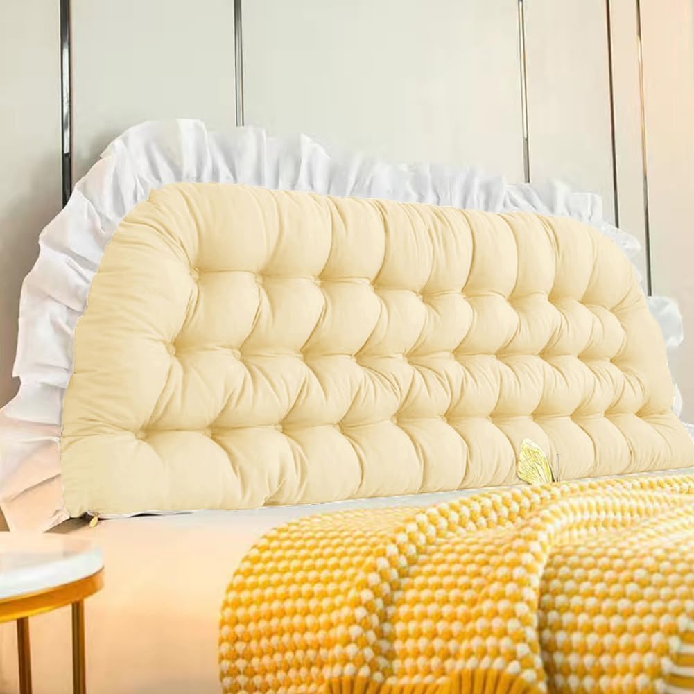 Almohada grande para el cuello con correas de sujeción, soporte de posicionamiento, almohada de lectura con funda extraíble, almohada de respaldo para cama, sofá, sofá cama, dormitorio para adultos