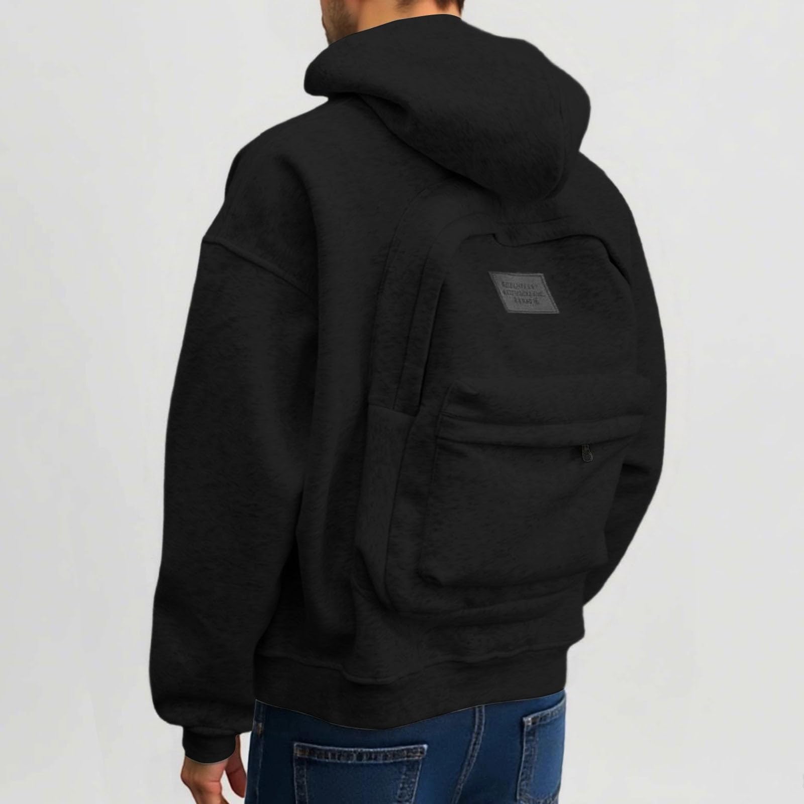 Sudadera con capucha para mujer con diseño único de mochila, informal, para uso diario y actividades al aire libre