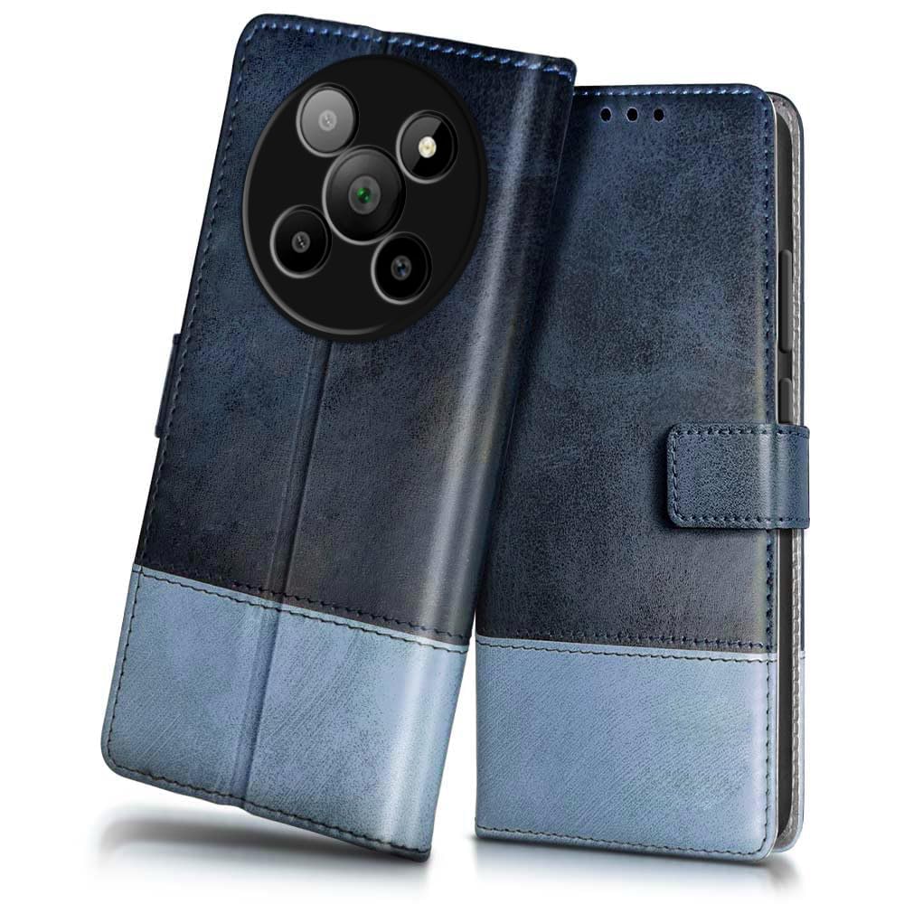Fashionury Flip Back Cover Case for Lava Agni 2 5G | Genuine Leather Finish | Designer Button | Inbuilt Pockets & Stand | Flip Cover Back Case for Lava Agni 2 5G (Blue with Sky) (B0CMCMFMP9) Amazon Price History, Amazon Price Tracker