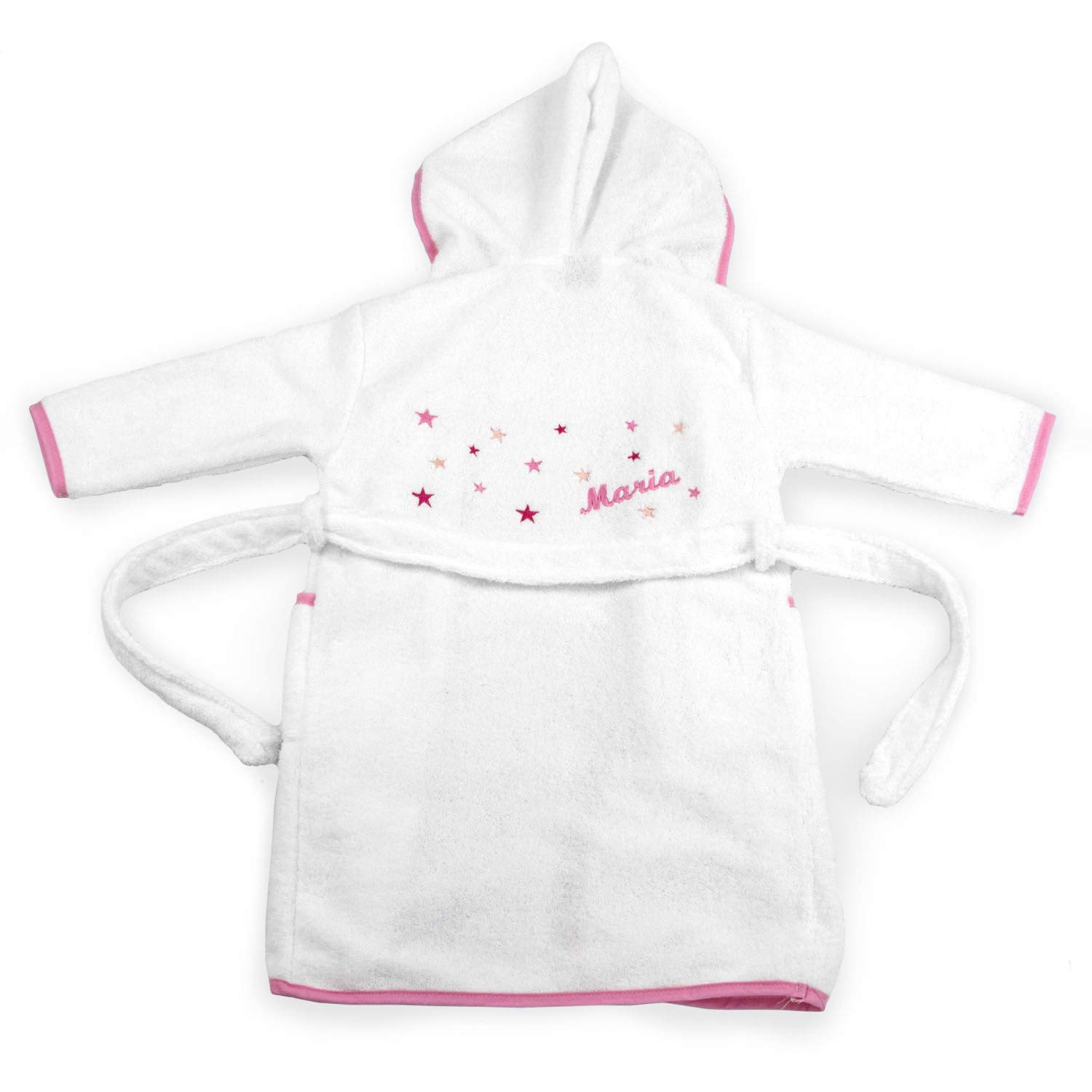 BGEUROPE Albornoz personalizado de estrellas para niños - Rosa (2)