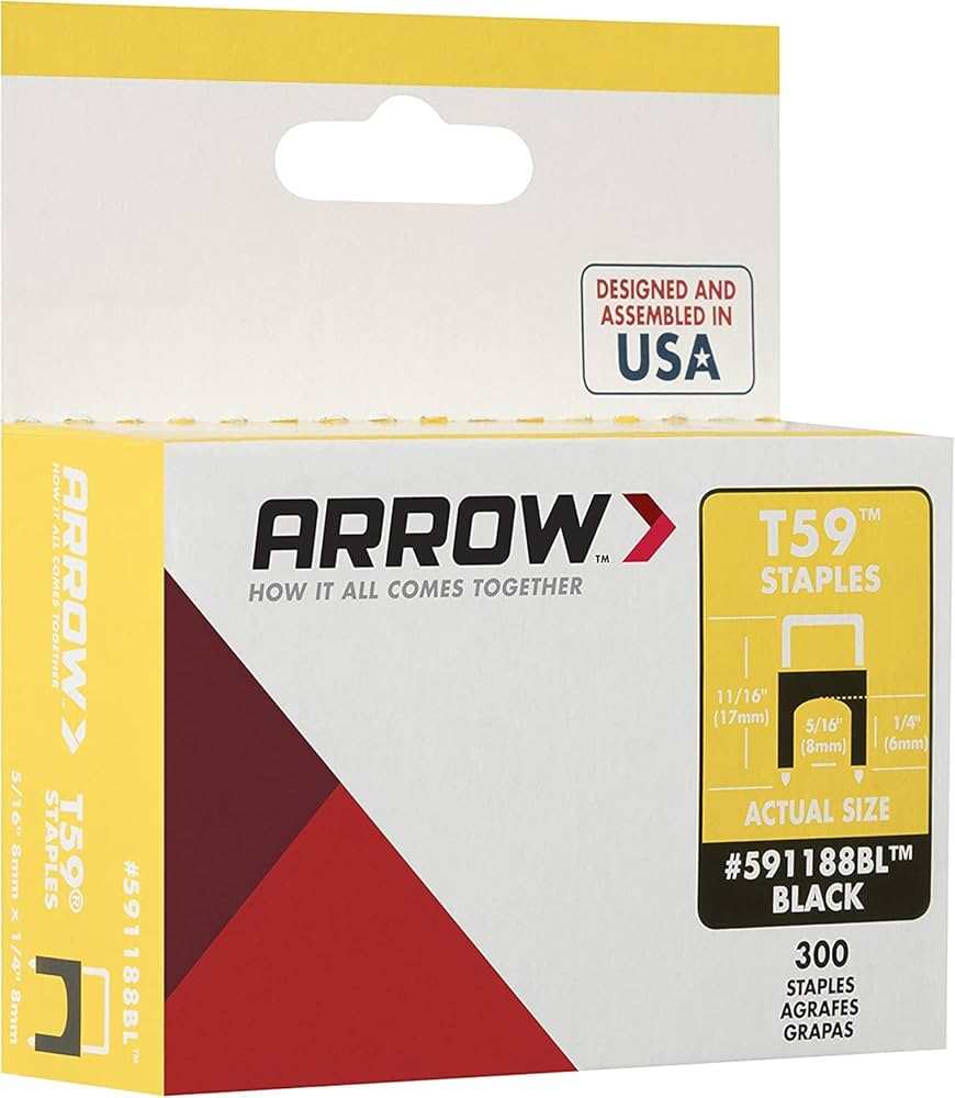 Amazon.com: Arrow 591188 Genuine T59 Steel 1/4-Inch by 5/16 Crown