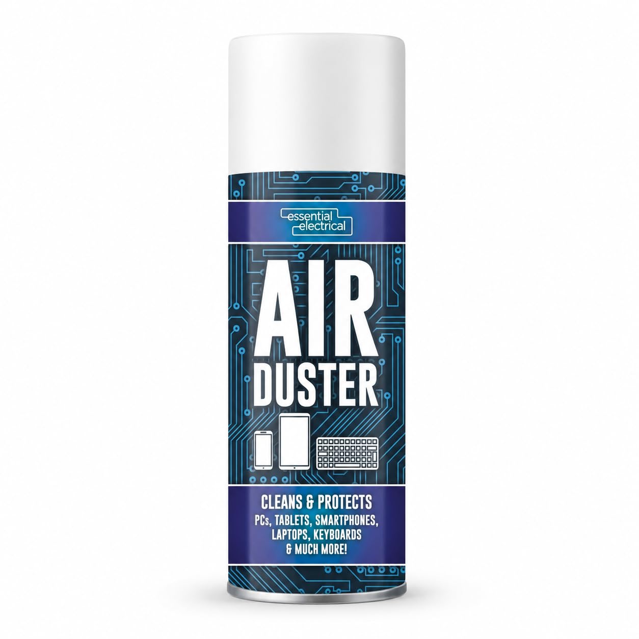 Air Duster Spray Compressed Gas Can 200ml for Laptop PC Keyboard Printer Camera Phone Scanner Electronics Cleaning, Fast Evaporating Cleaner (Air Duster Spray 200ml)