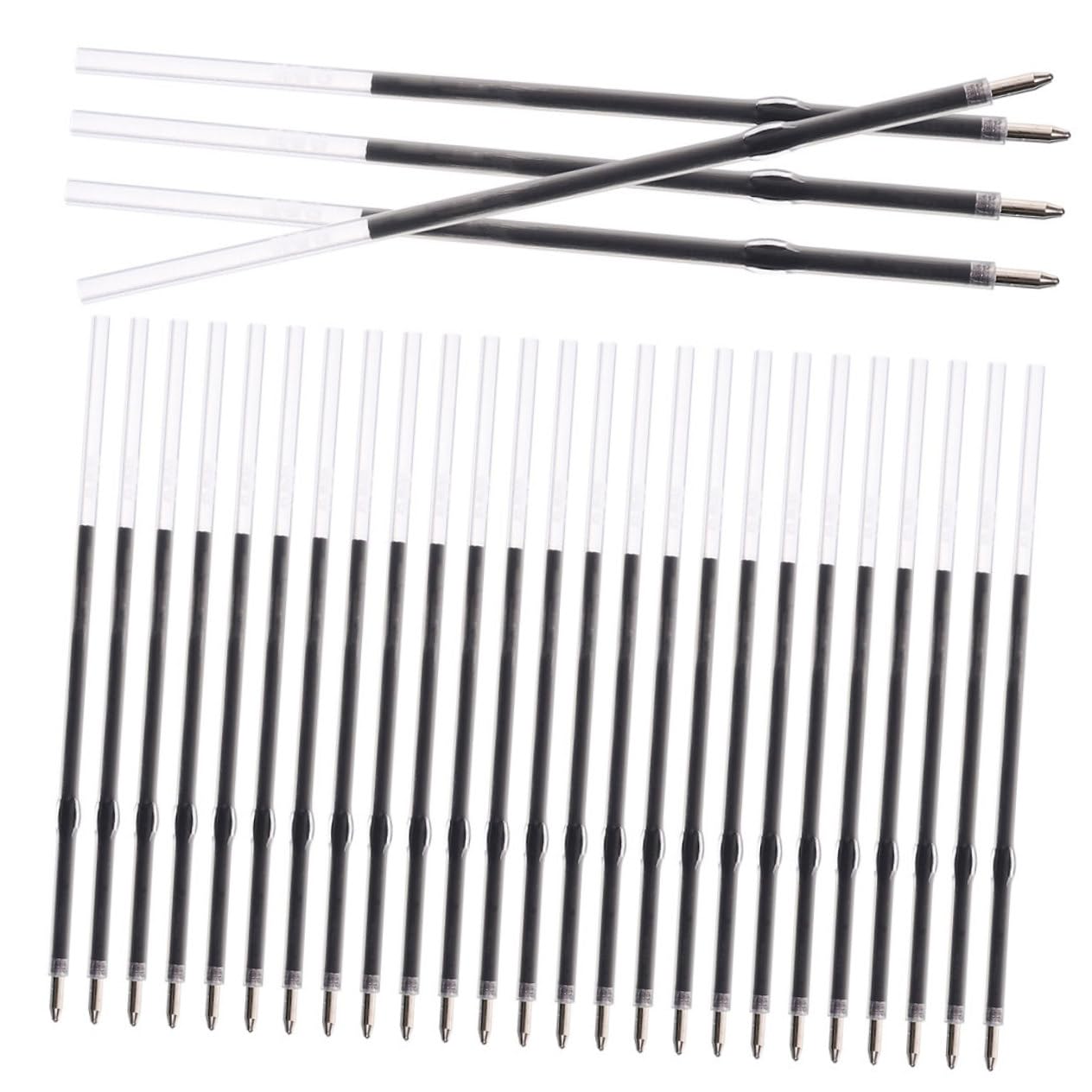 Angoily 3 Ensembles Recharge À Séchage Rapide Recharges De Stylos À Écriture Lisse Remplacements De Recharge De Stylo Recharges D'encre Pour Stylo Bille D'acier 200 Pièces * 3