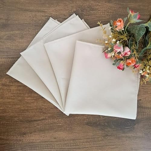 Kit 8 Guardanapos Tecido Oxford 40x40cm Exclusivo Avelã