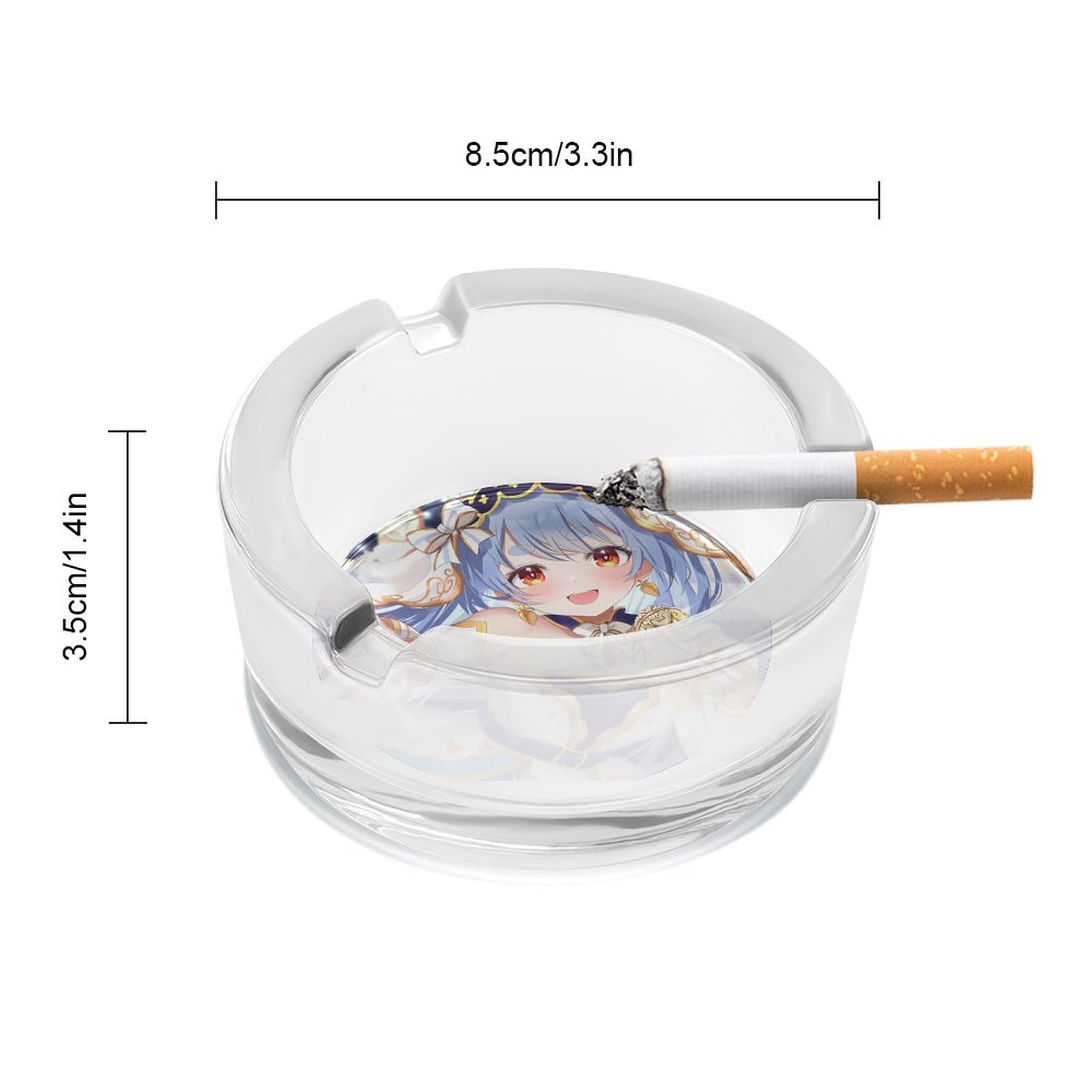 Amazon.co.jp: 灰皿 VTuber 兎田ぺこら ガラス はいざら ガラス灰皿