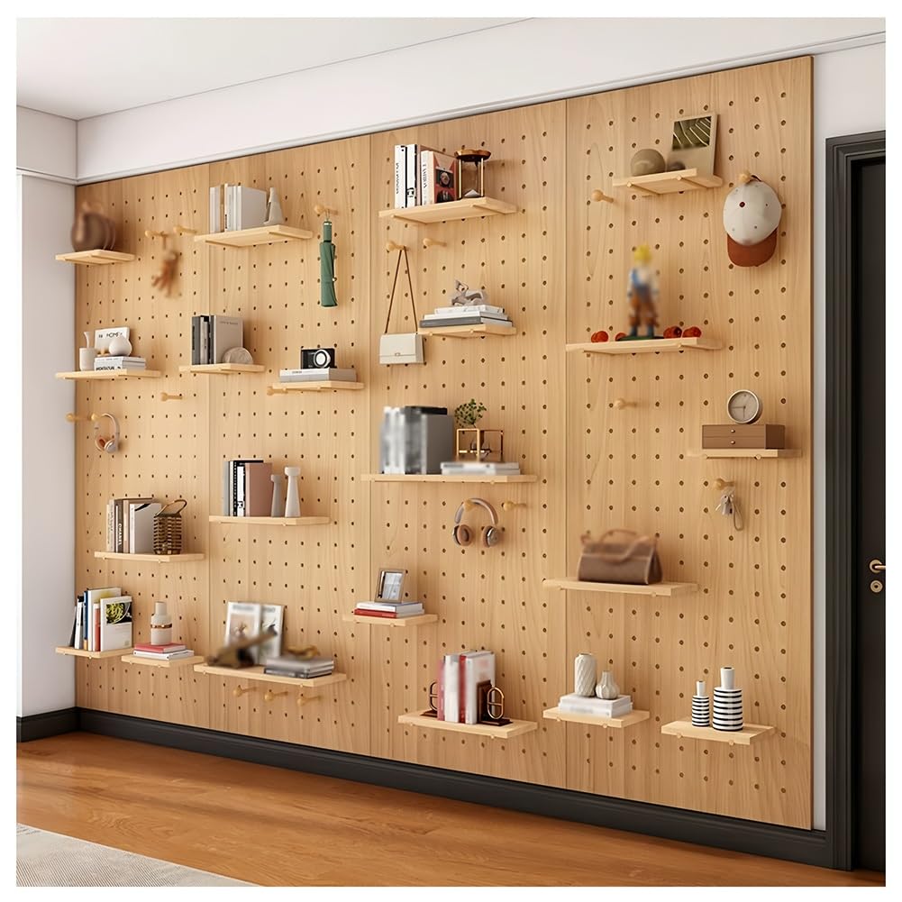 Wandmontiertes Stecktafel-Regal, 16 mm dick, Werkstatt-Organisationstafel für Zuhause, Büro, Bastelraum