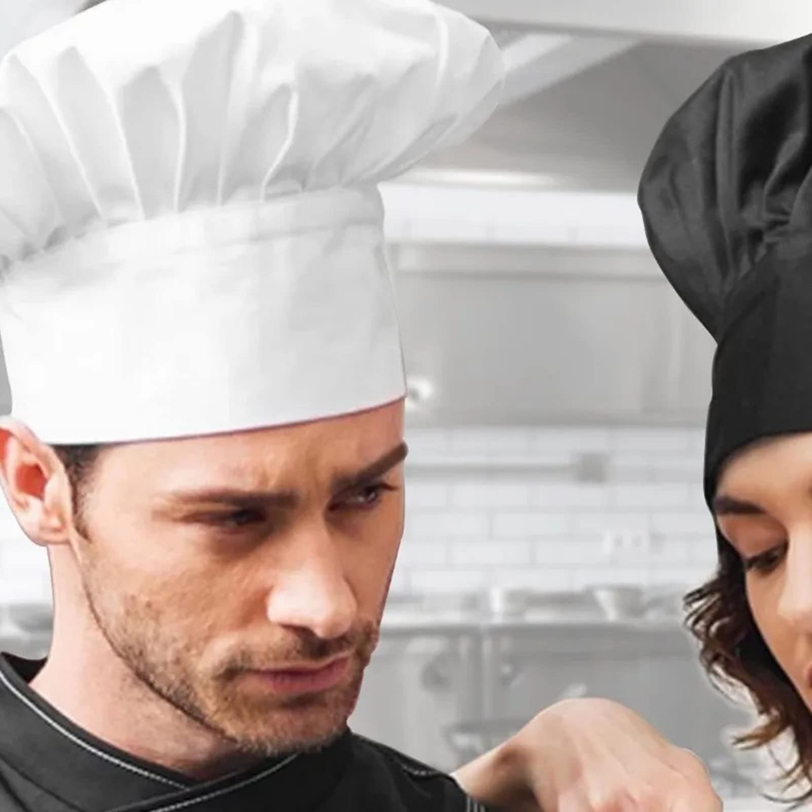 2 Cappelli Da Cuoco Regolabili In Cotone - Per Chef, Ristorante E Feste A Tema - Foto 14
