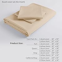Vista 25 de Full Duvet Cover Set 100% Egyptian Cotton, 3Pcs Bedding Set- 1 Duvet Cover(No Insert) with 2 PillowShams, 400 Thread Count Super Soft Comforter White