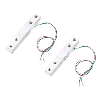 MECCANIXITY 2PCS Digital Load Cell Weight Sensor 5KG Pressure Load Cell Weighting Sensor High Precision Miniature for DIY Portable Electronic Kitchen Scale Kit
