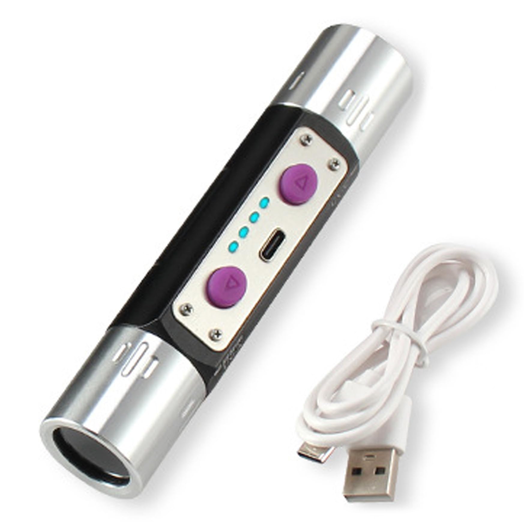 Awnsimfreien Black 254Nm Uv Light, Professional Gemstone Flashlight With 365Nm & 254Nm Uv Light Dual-Wave Light For Mineral & Currency Inspection, Type-C Fast Charge, Light Flashlights