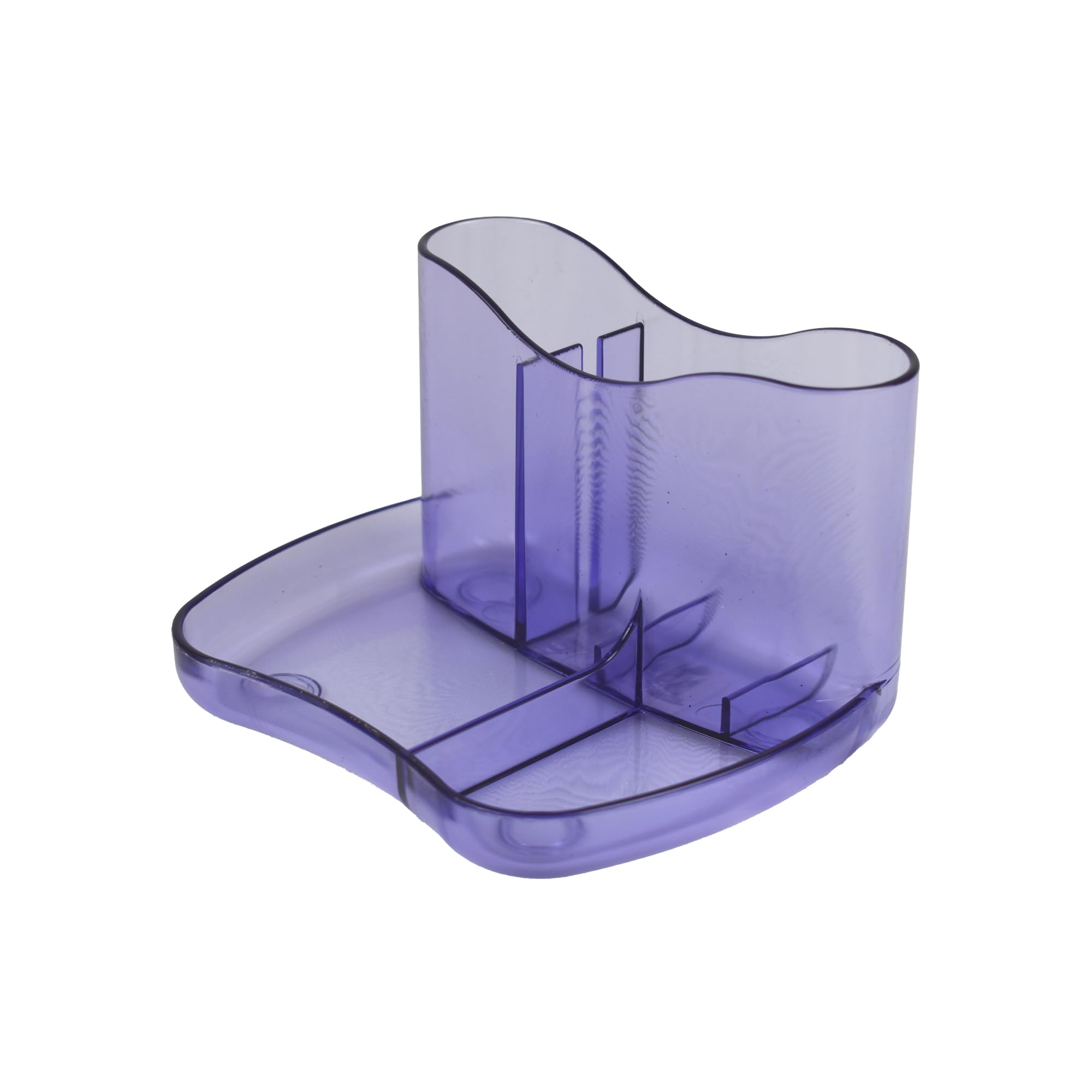 Deflecto Kaddymaster Pen Pot & Desk Tidy Ice Purple - Pen Holder For Desk Organiser -All-in-One Pen Pots For Desk Tidy Organiser Set - Pencil Pot For Office Desk Accessories - Stationery Pencil Holder