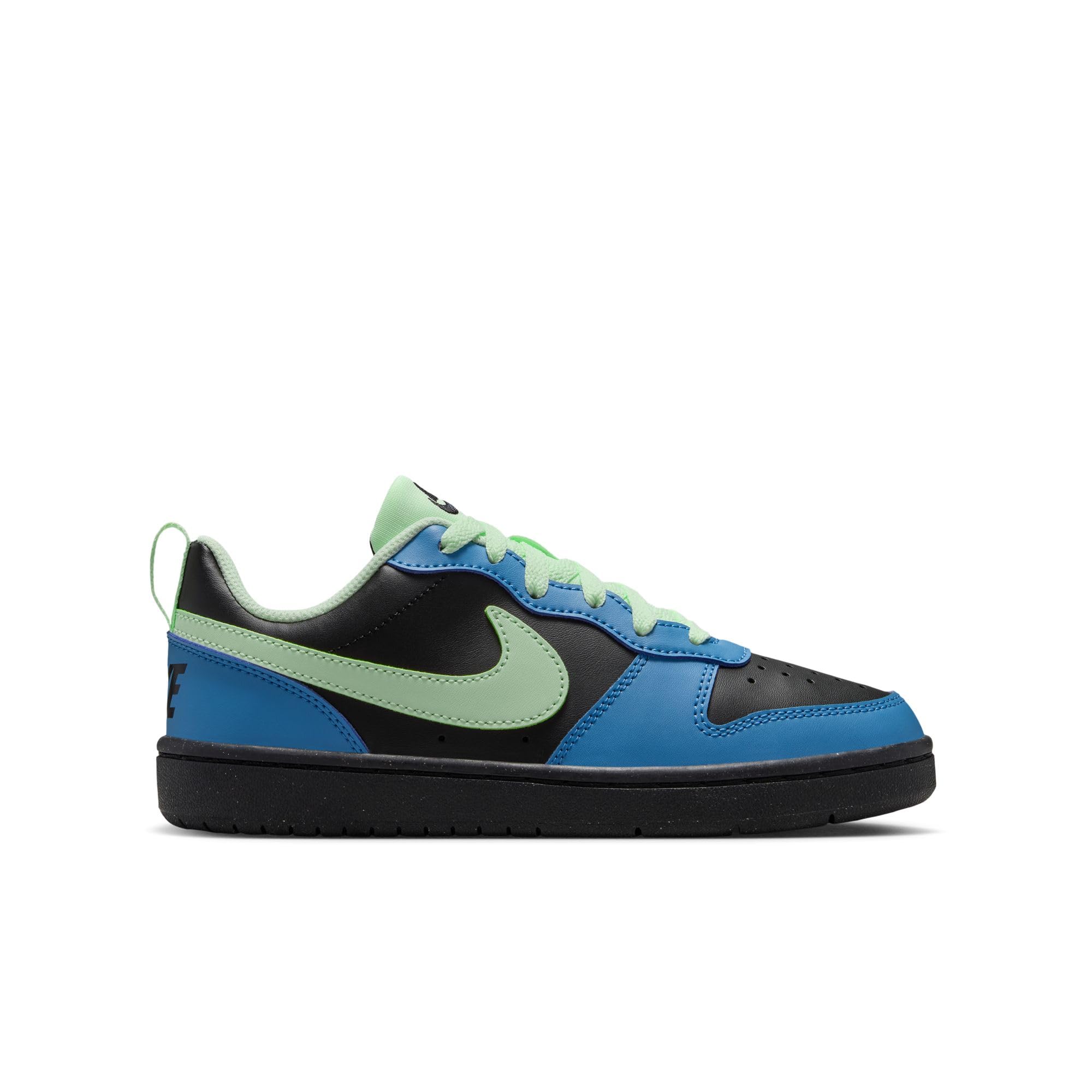 Nike Unisex Court Borough Low Recraft (Gs) Black/Volt Tint-Dutch Blue-Phantom Basketball Shoes 6 UK 3