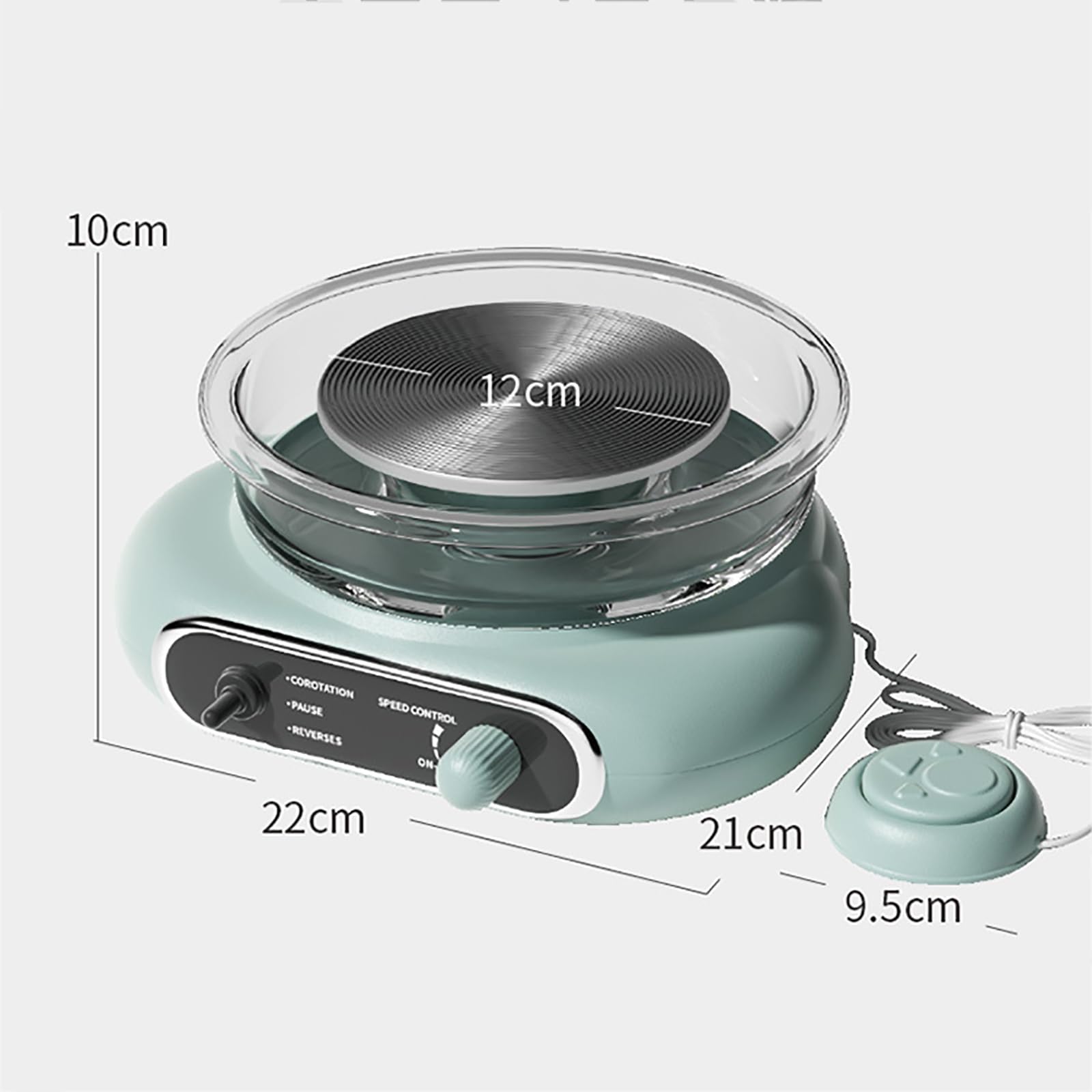 Macchina Ceramica Elettrica per la Creazione di Ceramiche, Multifunzione con velocità Regolabile e Rotazione avanti/Indietro, Ideale per Artisti e Hobbisti (Matcha Green)