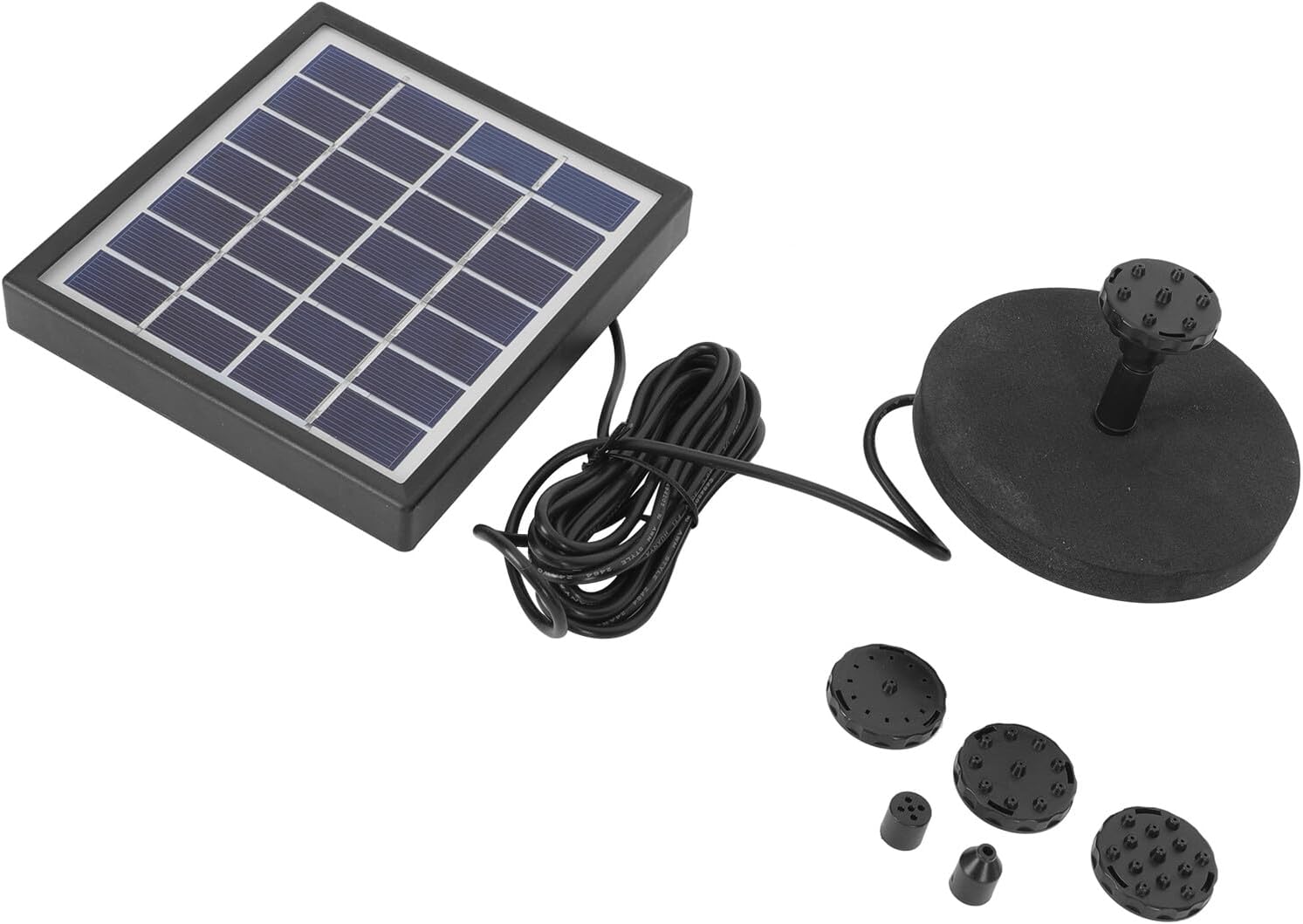 Solar Fountain Water Pump with Sprinklers for Garden Pond Outdoor Decoration, Solar-powered Submersible Circulating Pump Set for Patio Water Features