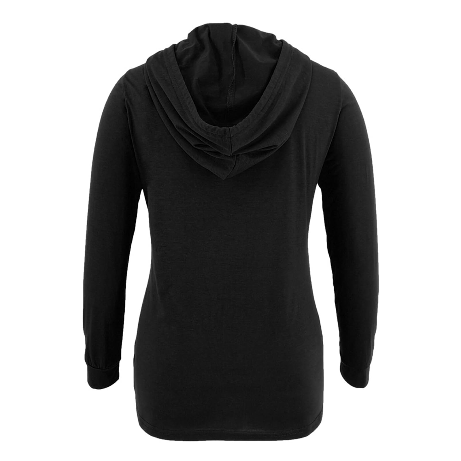 Sudadera de maternidad elástica para invierno, con capucha, tela transpirable, ajuste espacioso, ropa de embarazo, cordón ajustable, algodón y poliéster, sudadera de maternidad