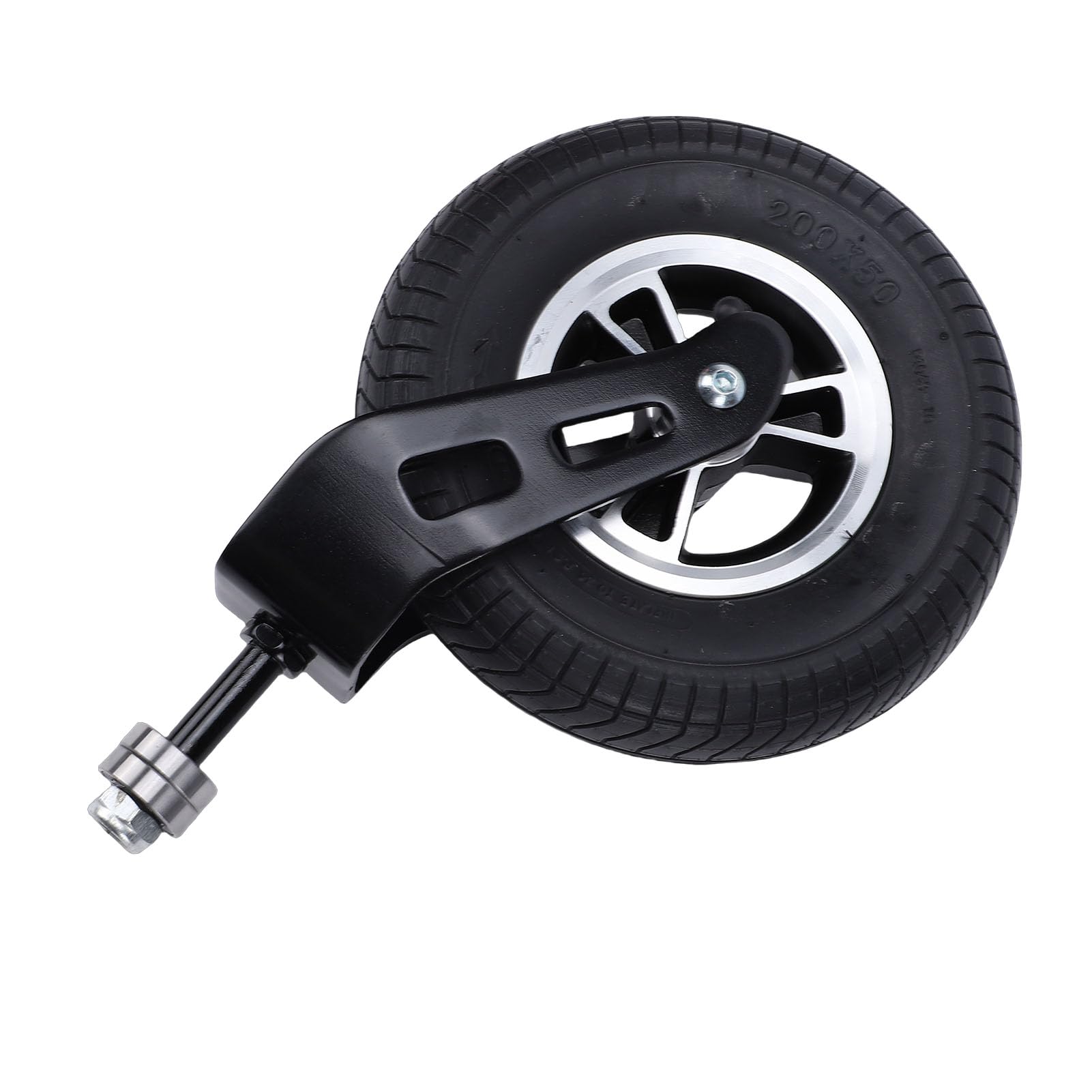 Rueda Giratoria de 200 Mm de Diámetro y 8 Pulgadas, Ancho de 50 Mm, Capacidad de Carga de 36 PSI, Adecuada para Carro de Mano, Carro Eléctrico, Neumático de Goma, Diseño de
