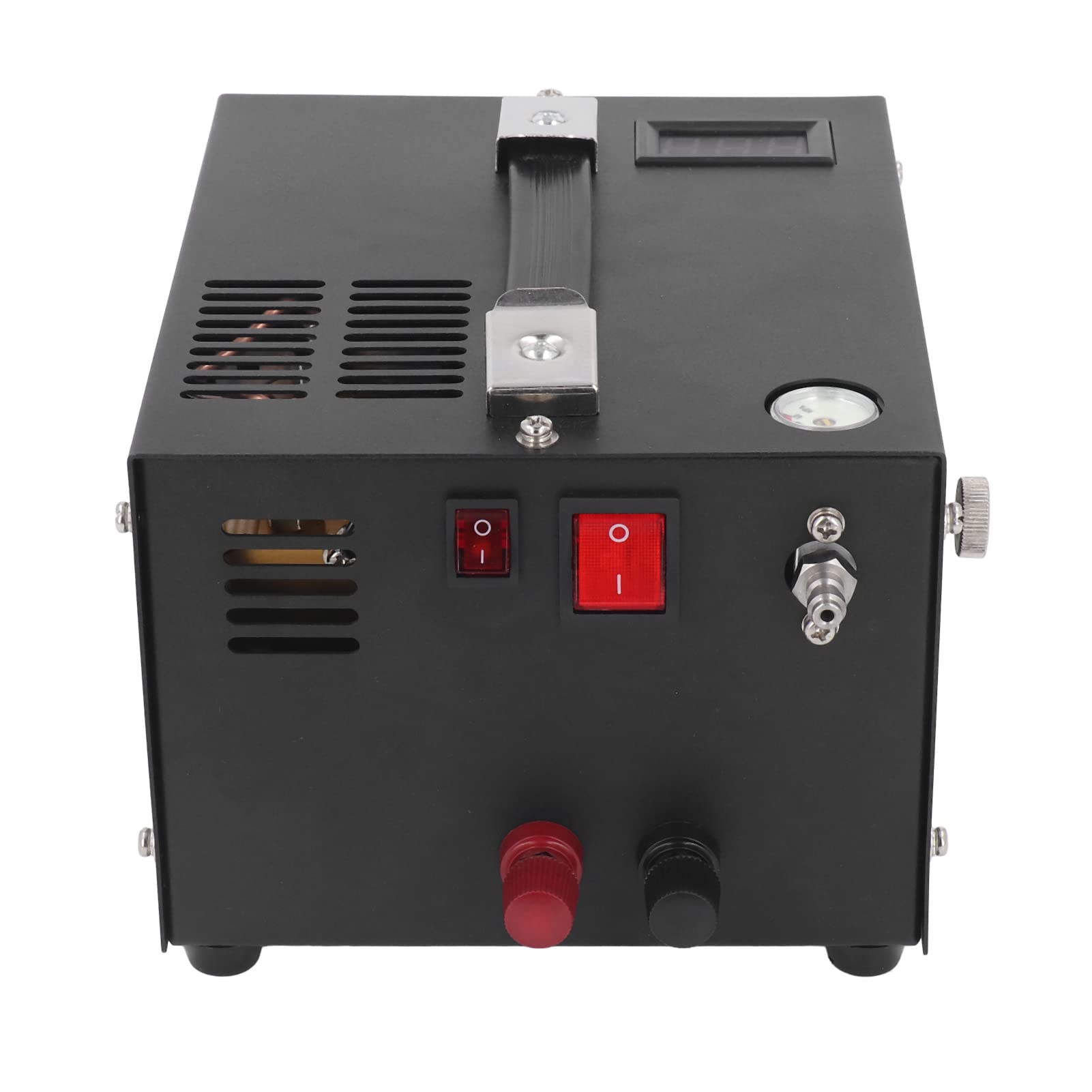 Compressore d'Aria PCP DC12V 4500Psi 30Mpa, Compressore d'Aria Secco Senza Acqua e Senza Olio con Motore Brushless da 300 W e Ventola di Raffreddamento per Gonfiaggio del