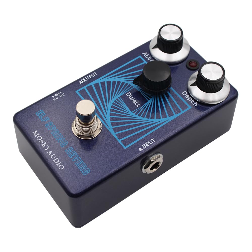 ELF SPRING REVERB Guitar Effect Pedal Vintage Voiced Reverb Pedal with True Bypass : Musical Instruments