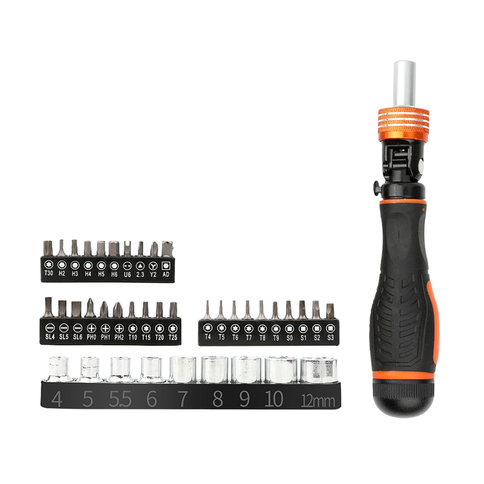 Buxuaaaa 40Pcs Ratchet Screwdriver Set Multipurpose Reversible Screwdriver With Tips For Home Repairs Ratchet Comfortable And Efficient