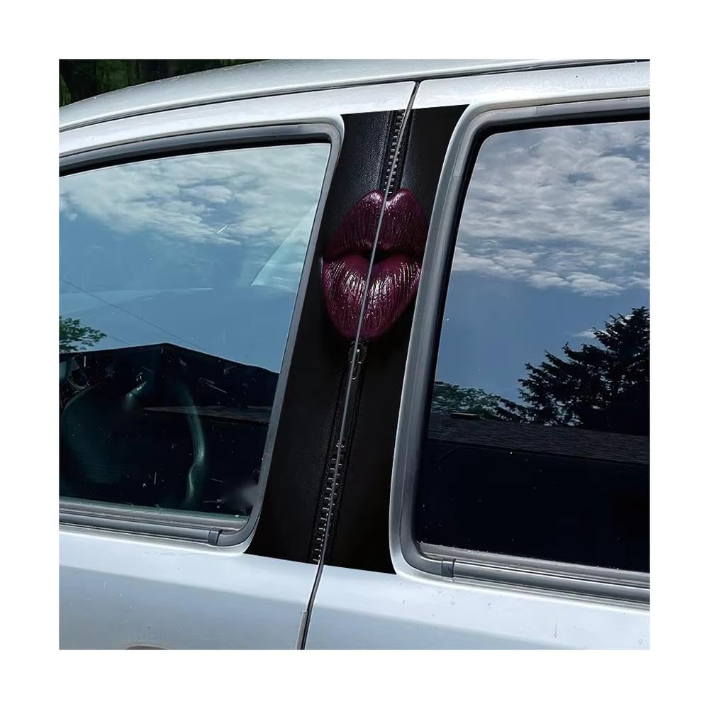 Automotive B-Pillar Film Zipper-Shaped Lips Glossy Material Protective