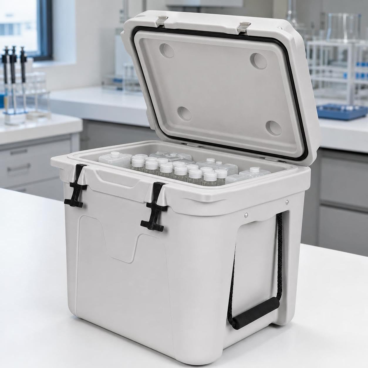 Contenitore Frigo Portatile per Alimenti, Scatola + impacchi di ghiaccio